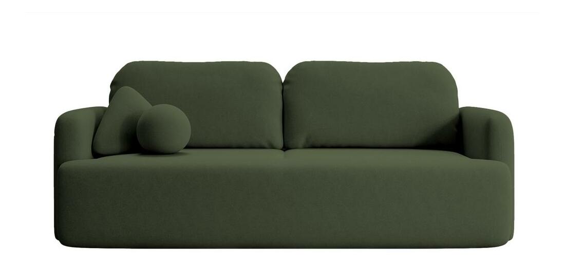 Háromszemélyes kanapé Linaki (zöld + fekete)