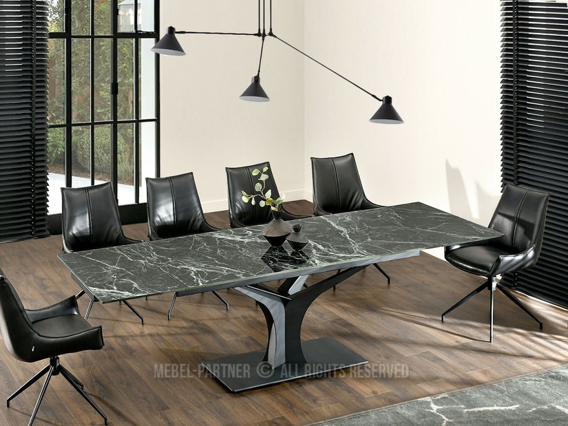 Masă sufragerie Entornaban (verde + negru)