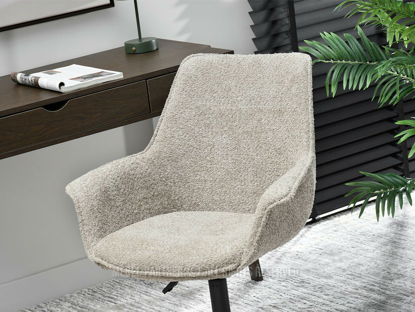 Fotoliu de birou Omarkote (bej + negru)