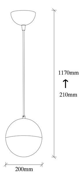 Stropna svjetiljka Basty 2105