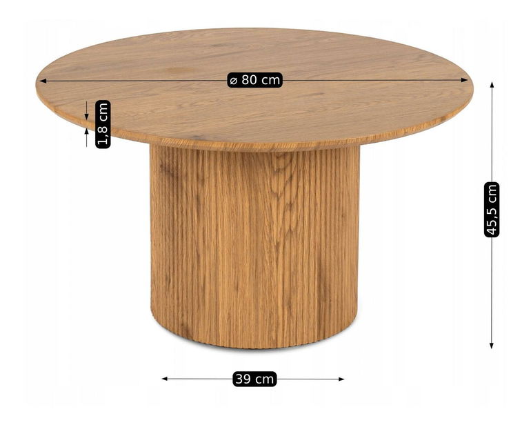 Dohányzóasztal Mayoristas Max (tölgy) 