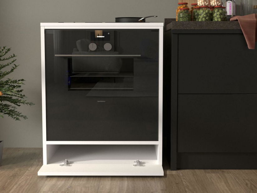 Kuchynská skrinka na rúru Linuni (biela)