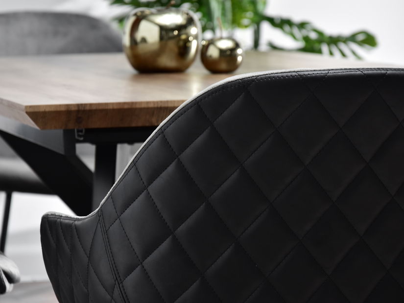 Stolička Rupert (sivá + čierna)