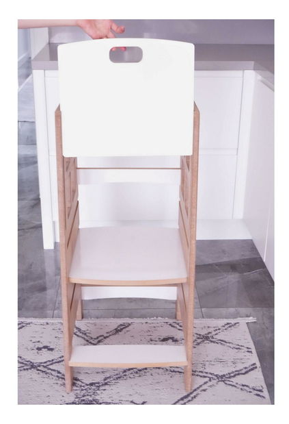 Oktatótorony gyerekeknek Kules (barna + fehér)