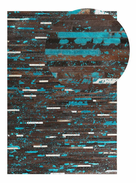 Koberec 140x200 cm KASE (koža) (hnedá)