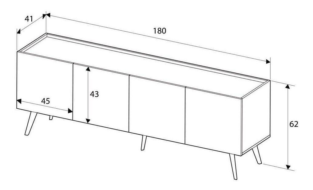 Dulap TV Thea 6 (stejar) 