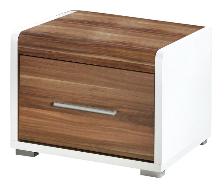 Nočný stolík Montana MT 22 biela+slivka
