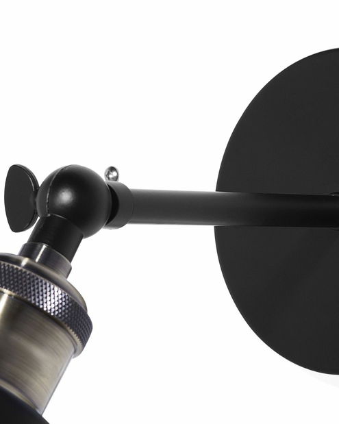 Set 2 ks nástenného osvetlenia Lovza (čierna)