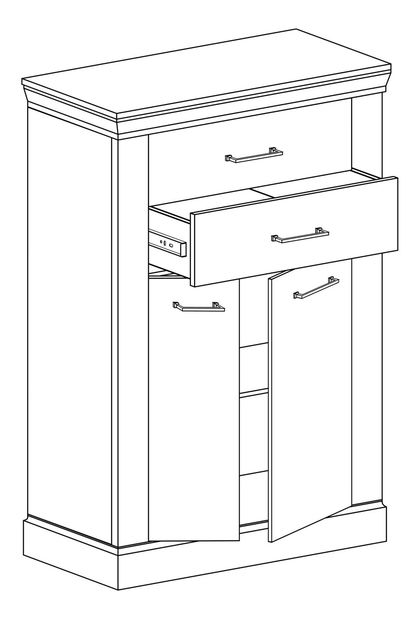 Komód Atena 03 (arany craft)