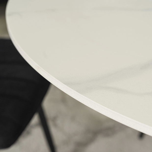 Masă sufragerie Simulacros (alb) (pentru 4 persoane)