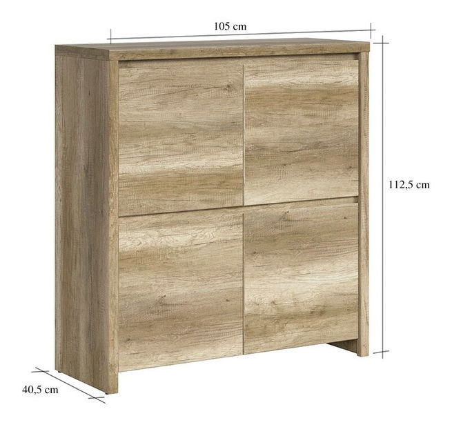 Dulap Kasey KOM4D (Stejar monument)