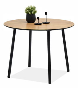 Jedálenský stôl Verda (dub + čierna)