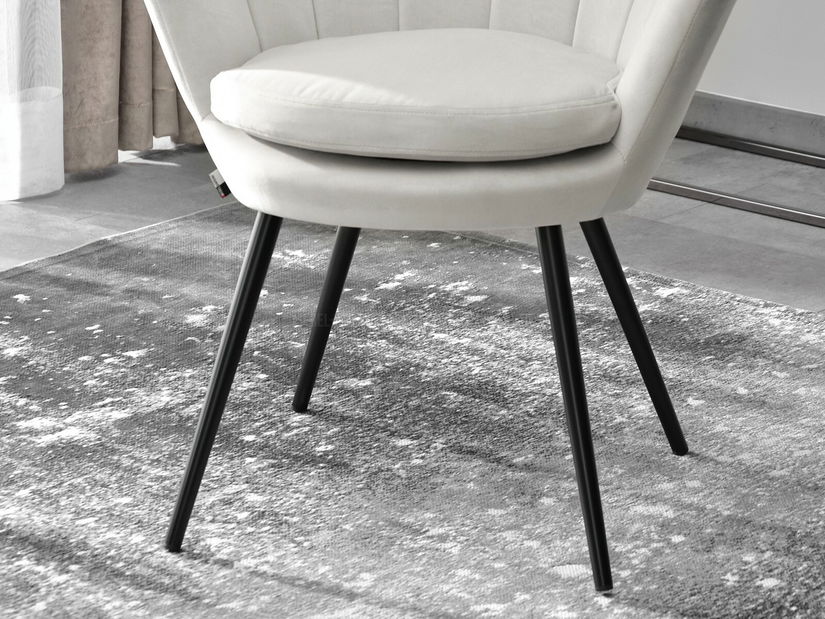 Kreslo Lasair (sivá + chrómová)