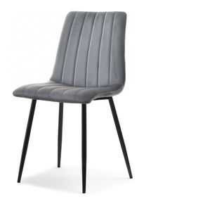 Stolička Mia (sivá + čierna)