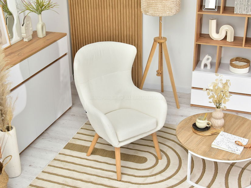 Fotel Leto (fehér + fekete)