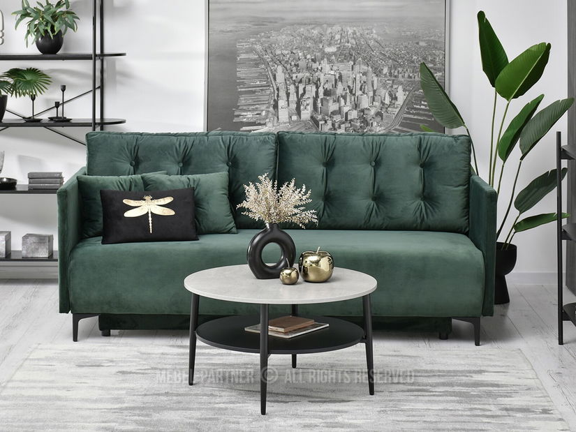 Stolić za kavu Randolf Xl (beton + crna)