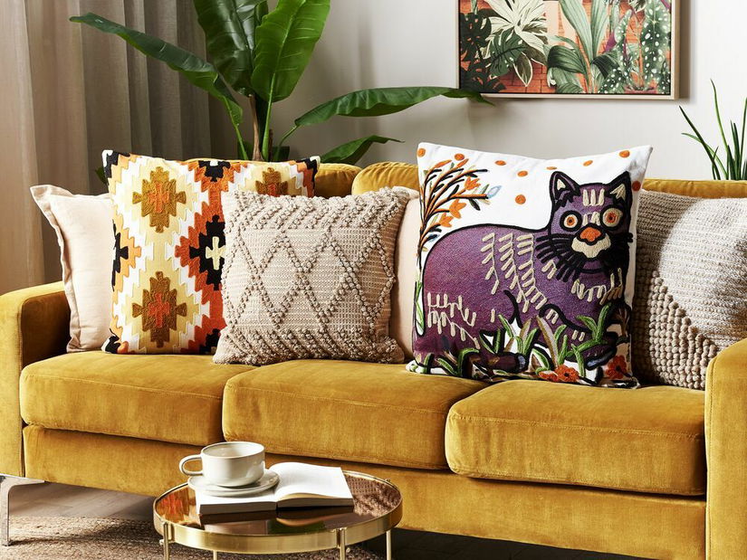 Set 2 buc perne decorative 50 x 50 cm Phur (multicolor)