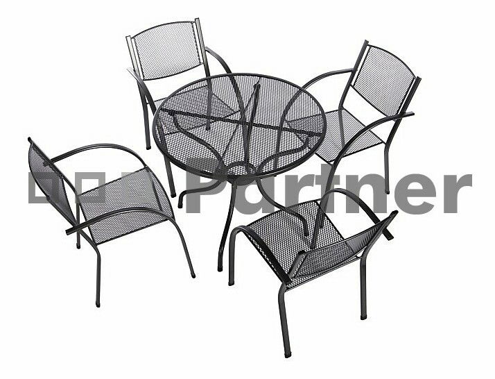 Záhradný nábytok Milano I. 105 cm 1+4 (Kov)