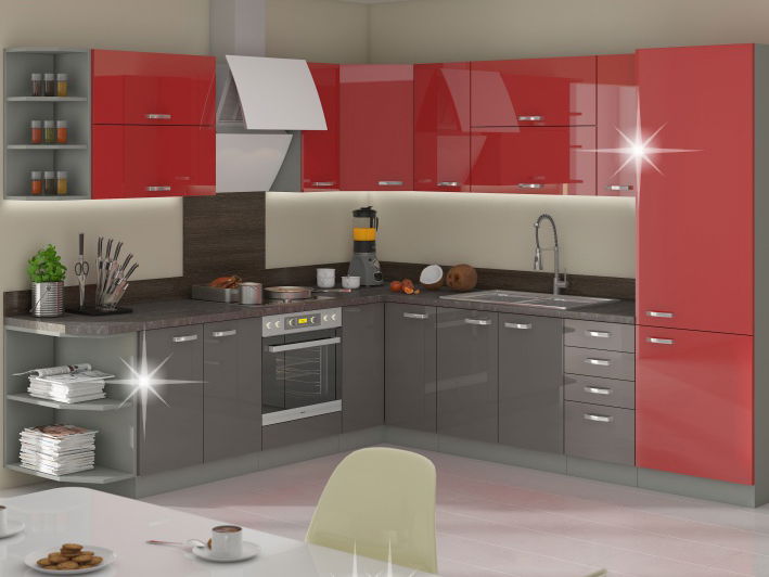 Gornji kuhinjski ormarić60 GU 72 Pleitton (visoki krem sjaj) *rasprodaja