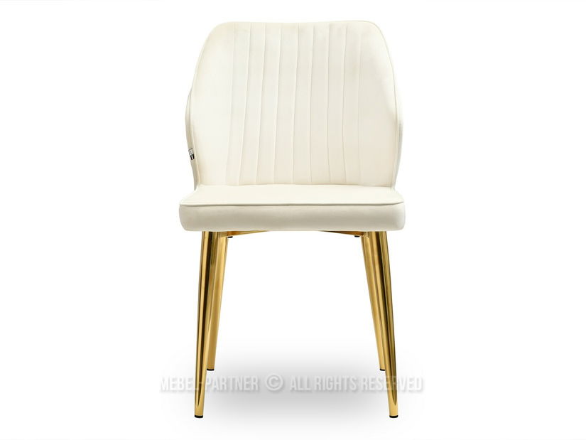 Stolička Greta K (krémová + zlatá)
