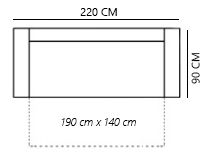 Sofa Haruna (smeđa + cappuccino)