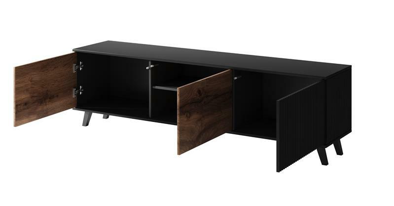 TV asztal Ranae RTV2 (wotan tölgy + fekete)