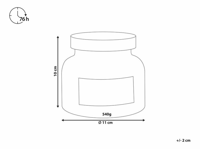 Sójová sviečka s vôňou jablka Beretta (žltá)