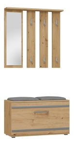 Set mobilier hol Oasis 1 (stejar artisan) (cu oglindă)