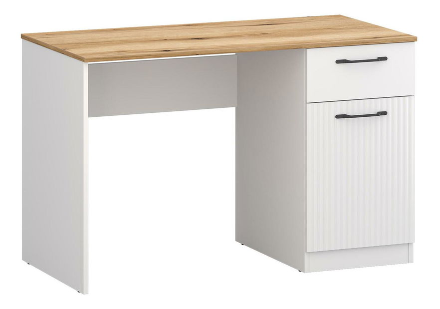 Masă PC Vejares (alb + stejar evoke)