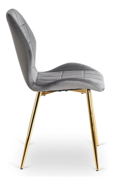 Étkezőszék Inolvidable (szürke + arany) 