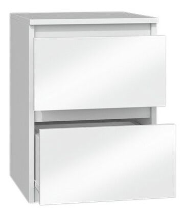 Éjjeliszekrény Musecalo 2 (fényes fehér)