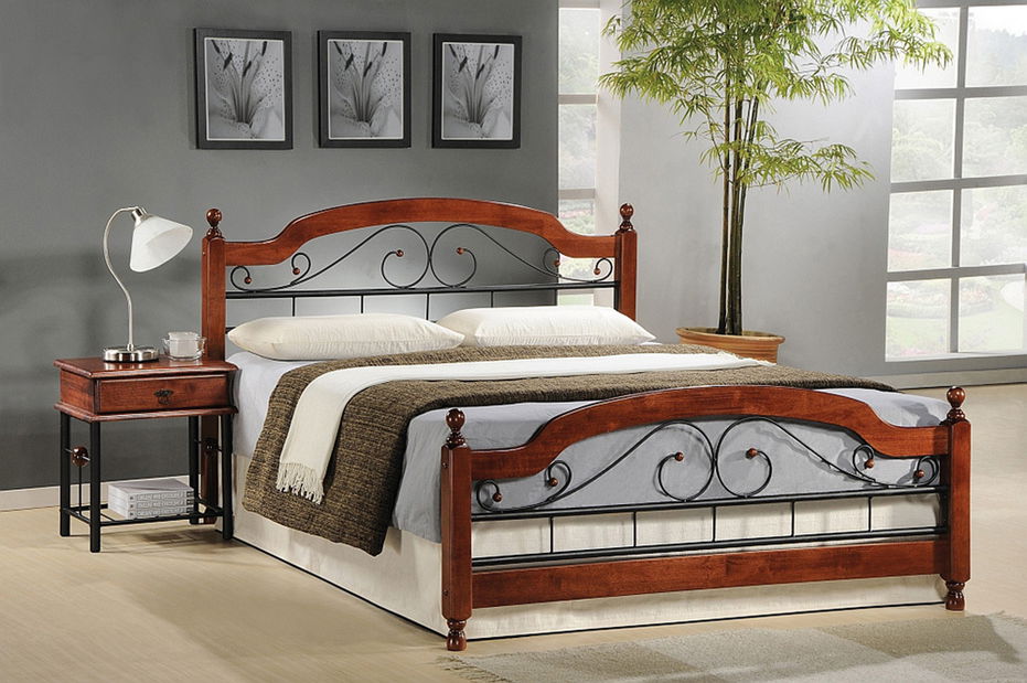 Pat matrimonial 180 cm Montana B (cu somieră)