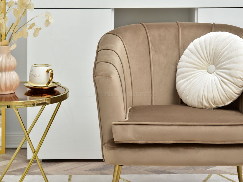 Fotoliu Etimee F (bej + negru)