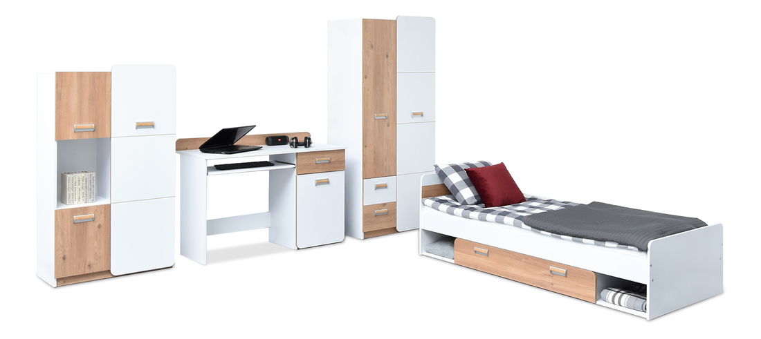 Mobilier cameră studenți Clerigo 04 (alb)