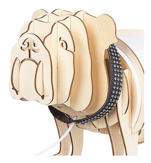 Lampă de masă Druella (lemn deschis)