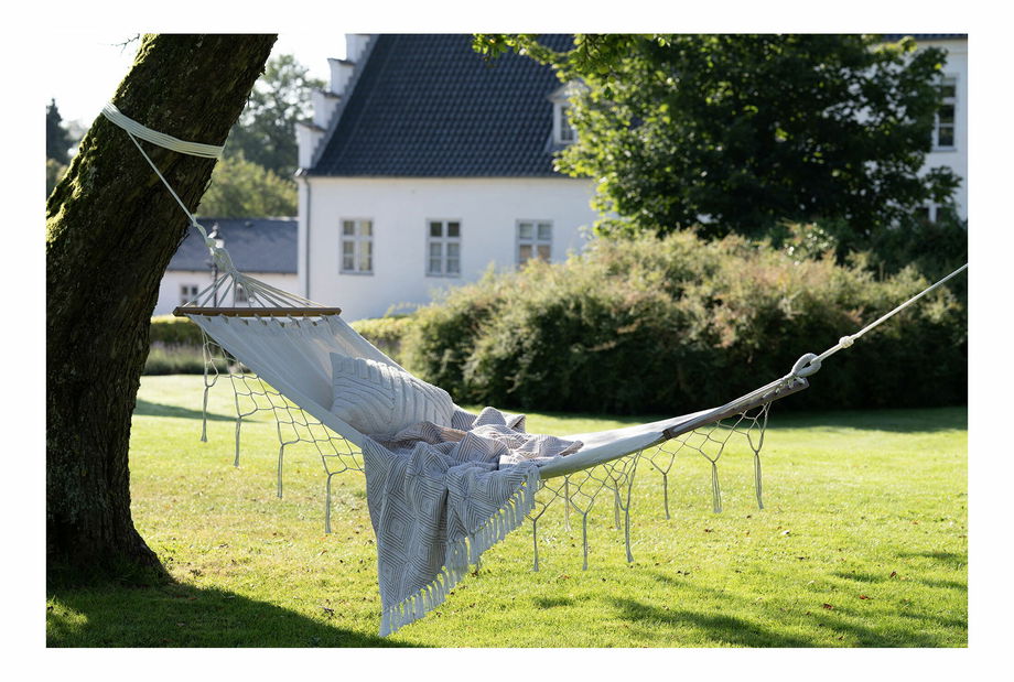 Hojdacia sieť Elarina (sivobiela)