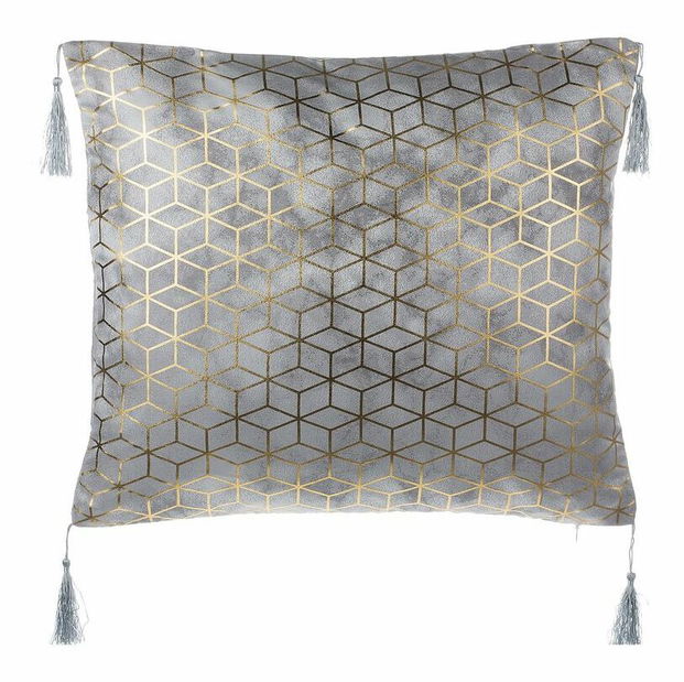 Set 2 buc. perne 45 x 45 cm CADENSA (argintiu)