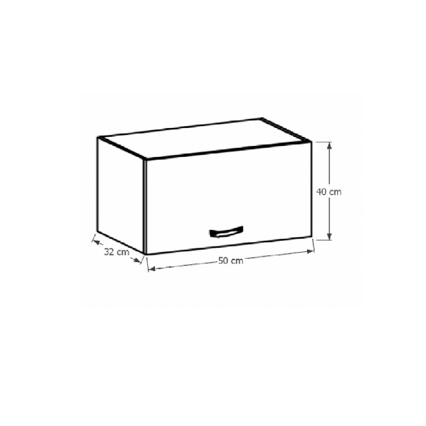 Horná kuchynská skrinka G50 Provense (biela + sosna andersen)