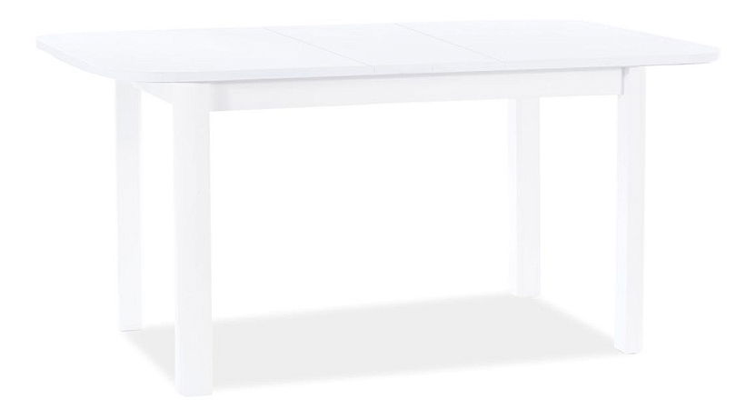 Rozkladací jedálenský stôl 105-140 cm Daniel (biela matná + biela matná) (pre 4 až 6 osôb)