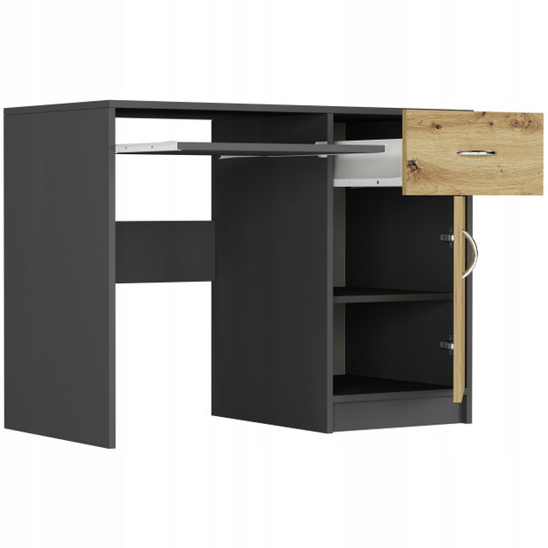 PC asztal Nalard (antracit + artisan)