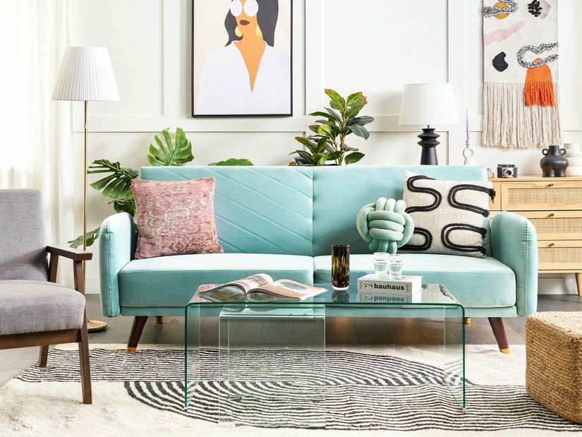 Háromszemélyes kanapé Sharmaine (kék) 