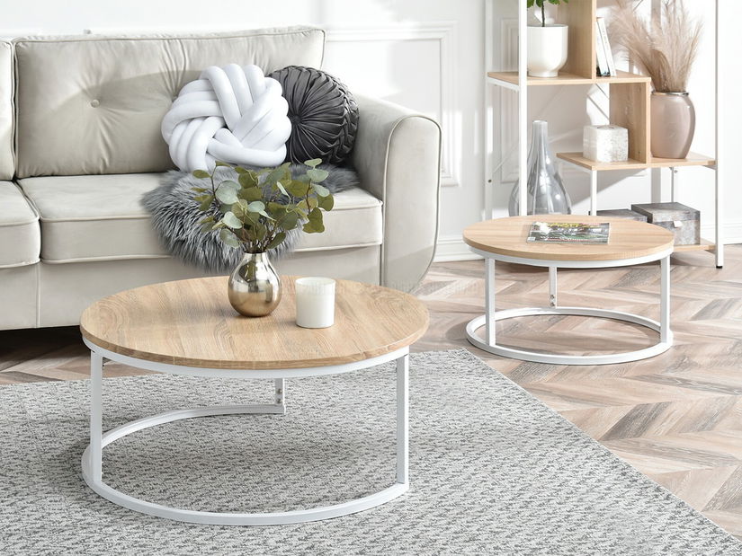 Dohányzóasztal Kolja Zest Xl (szonoma + fehér)