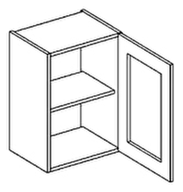 Horná kuchynská skrinka Nora W40 presklená