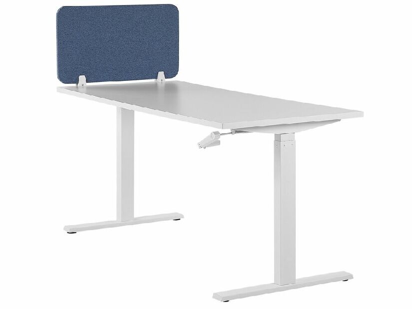 Prepážka na pracovný stôl 72x40 cm Whitley (modrá)