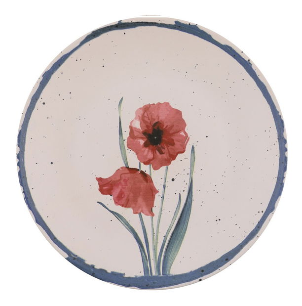 Set plitkih tanjura (6 kom.) Simon (bijela mat)