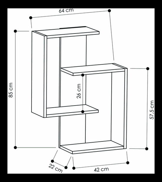 Raft Para (Antracit + stejar)