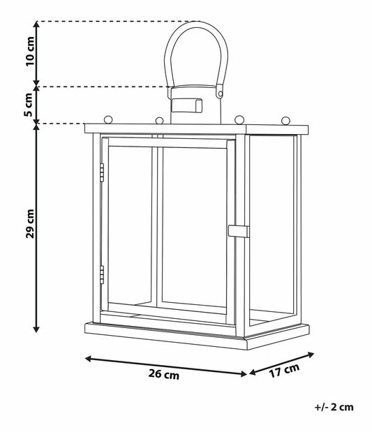 Sfeșnic Tennyson (negru) 