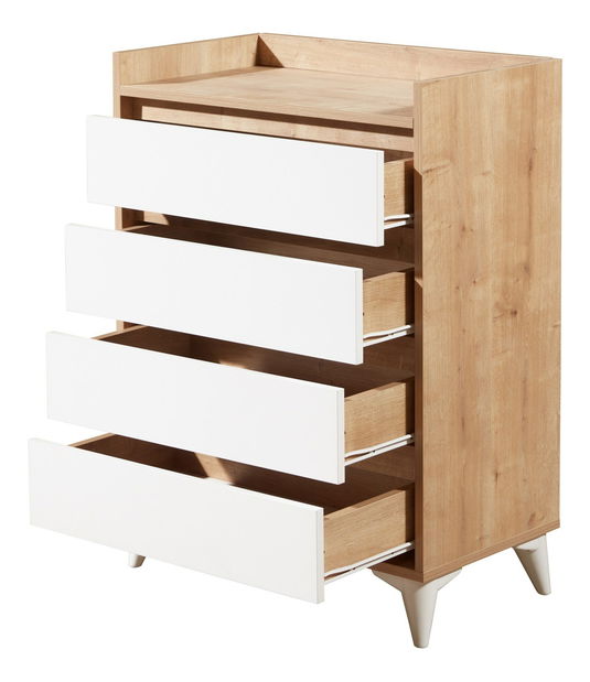 Komoda Tuvantille 40 (safirni hrast + bijela)