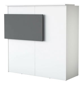 Masă PC Pemola (albă + antracit)