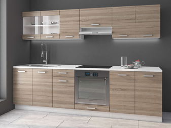 Dulap inferior de bucătărie de colț Domton 89 x 89 DN ZB (alb + stejar sonoma truflă)